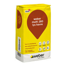 Weber Multi 280 Farvet hæftemørtel Lys havre 18 kg